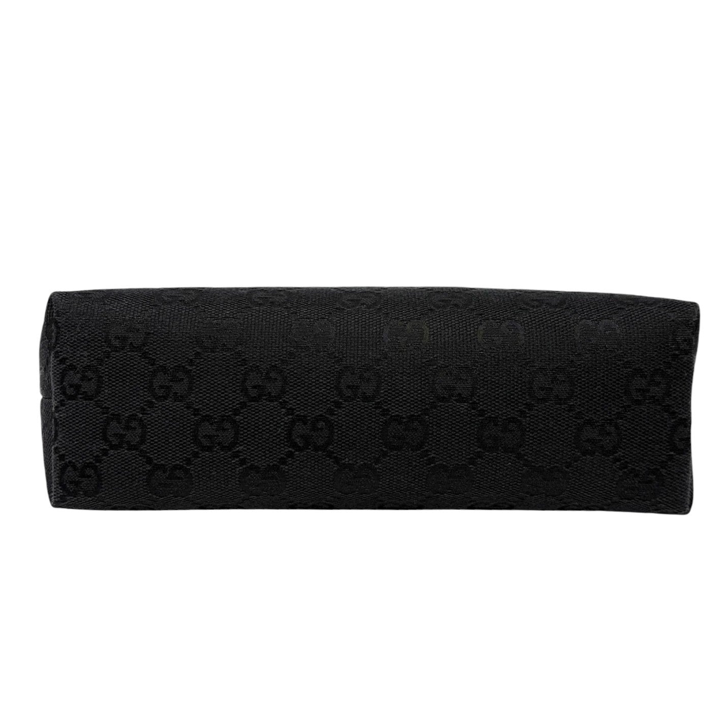 GUCCI Vintage GG Monogram Logo Canvas Mini Shoulder Bag Pochette Black 902092