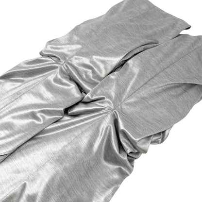 CHANEL Vintage P43484 CC Hoodie Zip Up Jacket Short Pants Set #34 Silver 901933