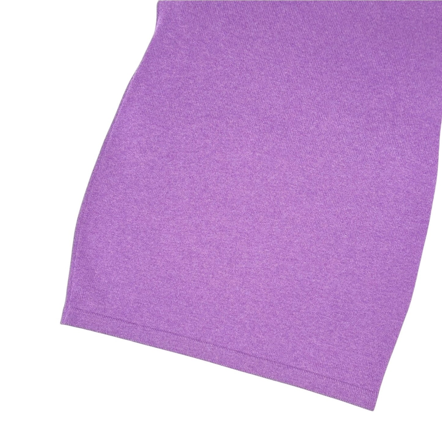 CHANEL Vintage CC Turnlock Sweater Dress #38 Cashmere Purple Silver 902247