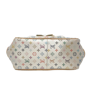 LOUIS VUITTON Vintage Multicolor Monogram Abelia Satin Mini Bag M92936 RankAB+