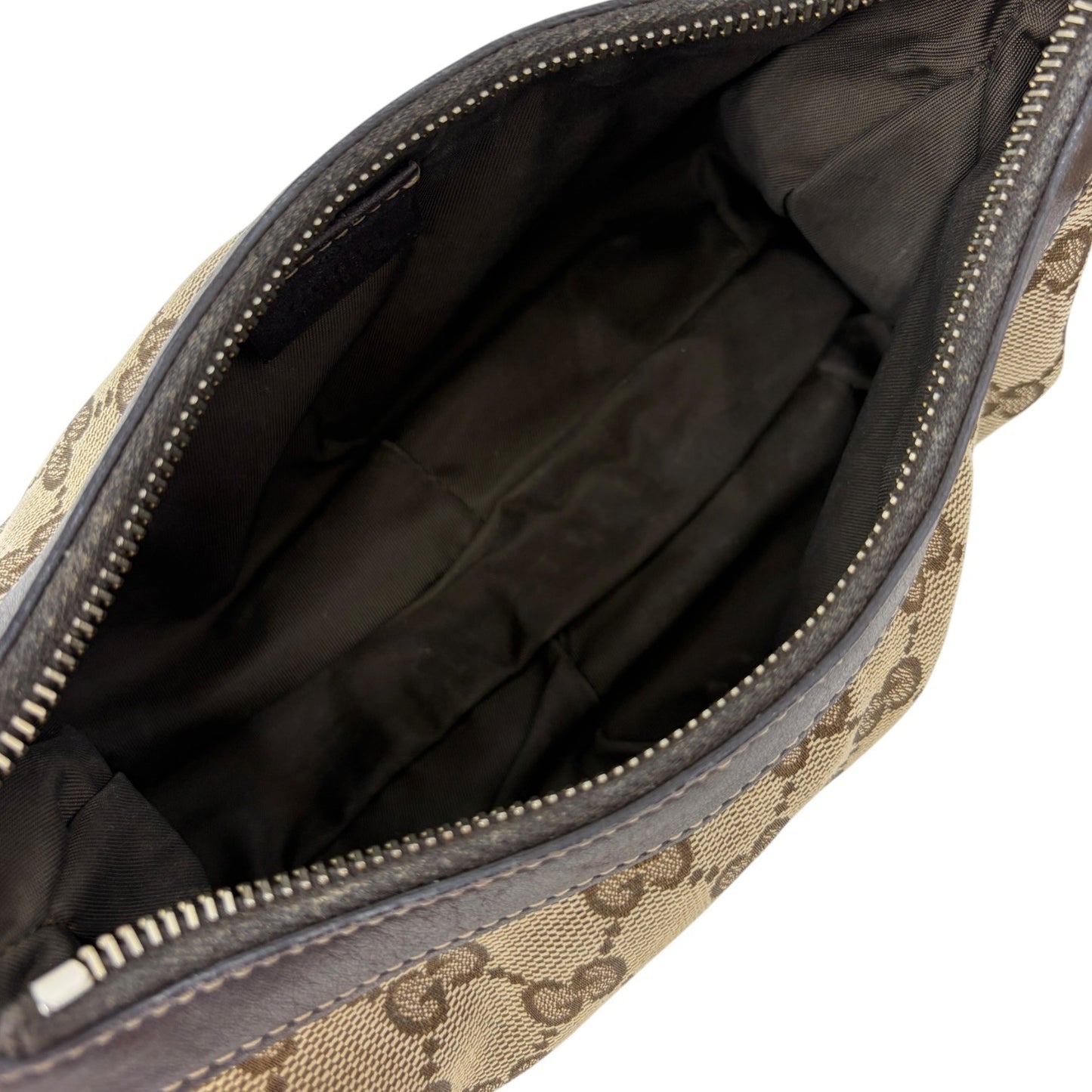 GUCCI Vintage GG Monogram Mini Shoulder Bag Pochette Beige Brown 902410