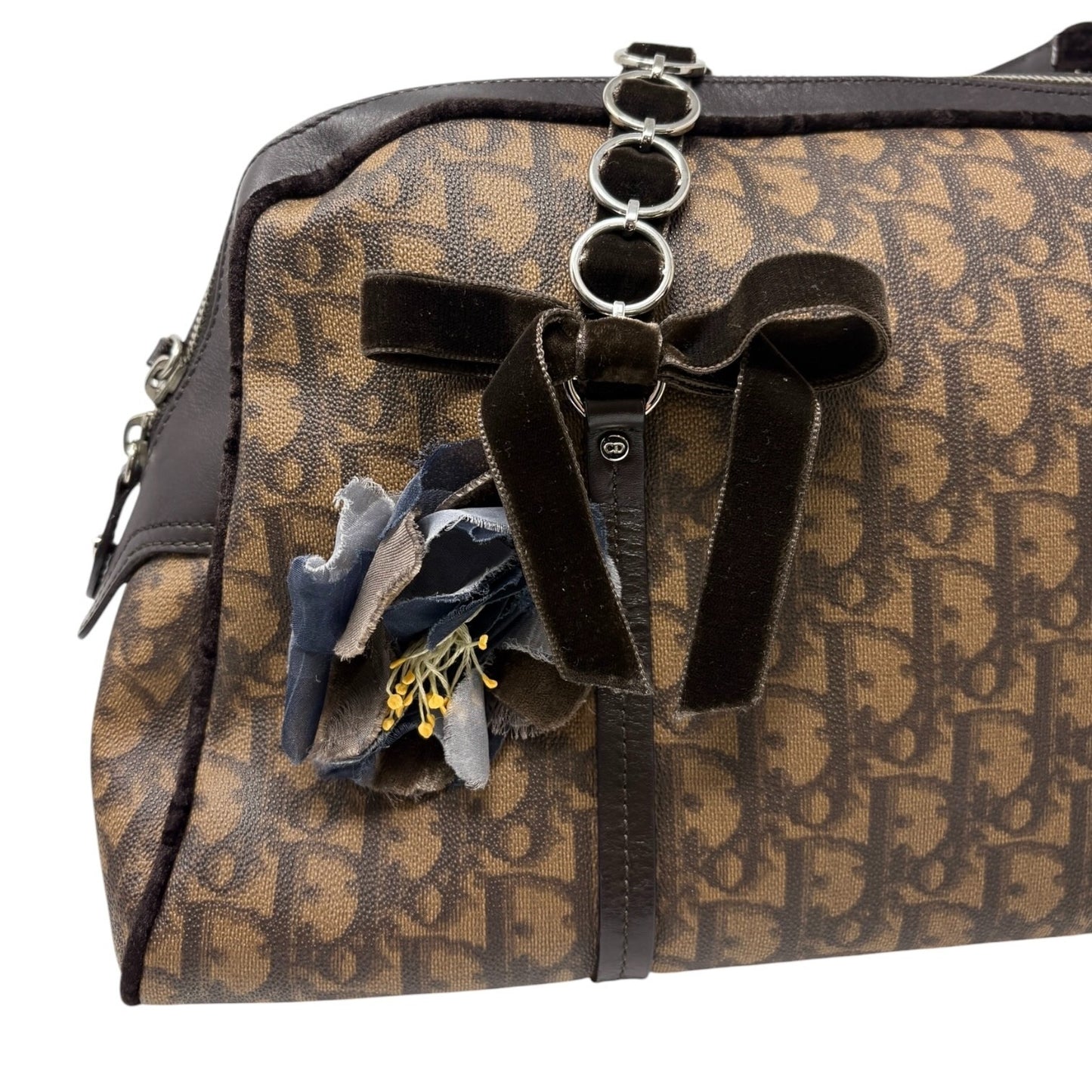 Christian Dior Vintage 2005 Trotter Monogram Romantique Shoulder Bag 902588