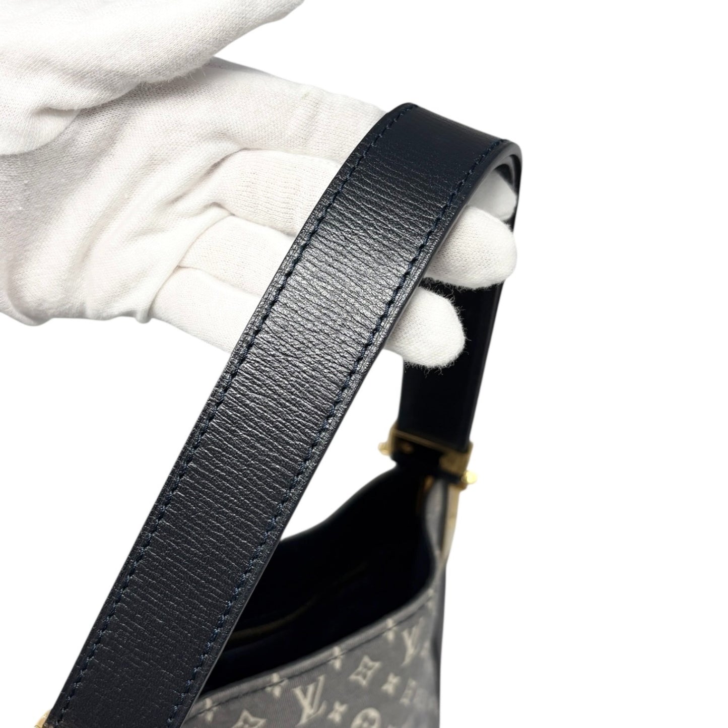 LOUIS VUITTON Vintage Monogram Idylle Rendez-Vous MM Tote Bag Blue Canvas