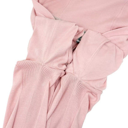 CHANEL Sport Vintage 08C CC Knit Zipped Jacket #38 Perforated Pink 902899