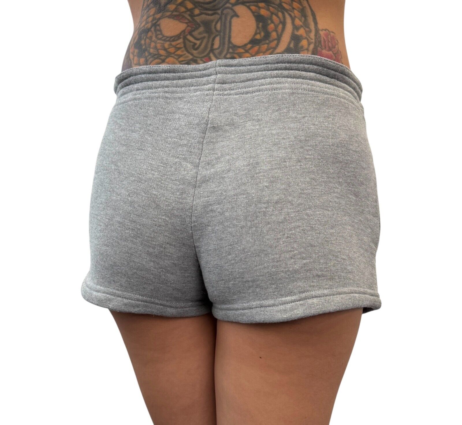 CHANEL Sport Vintage 05P CC Mark Logo Short Pants #36 Shorts Gray White Viscose