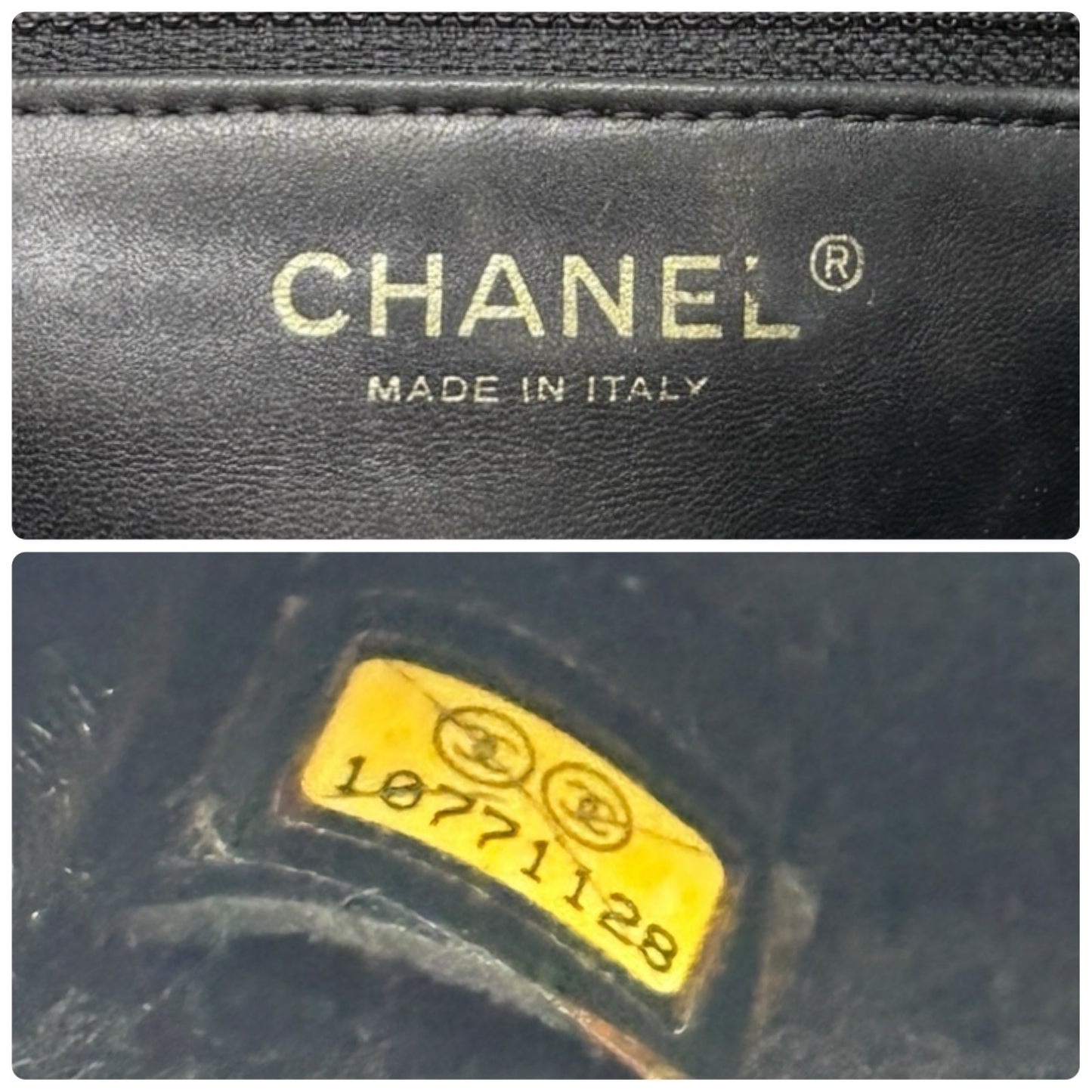 CHANEL Vintage 2006 CC Logo Shearling Messenger Crossbody Bag Black Mouton