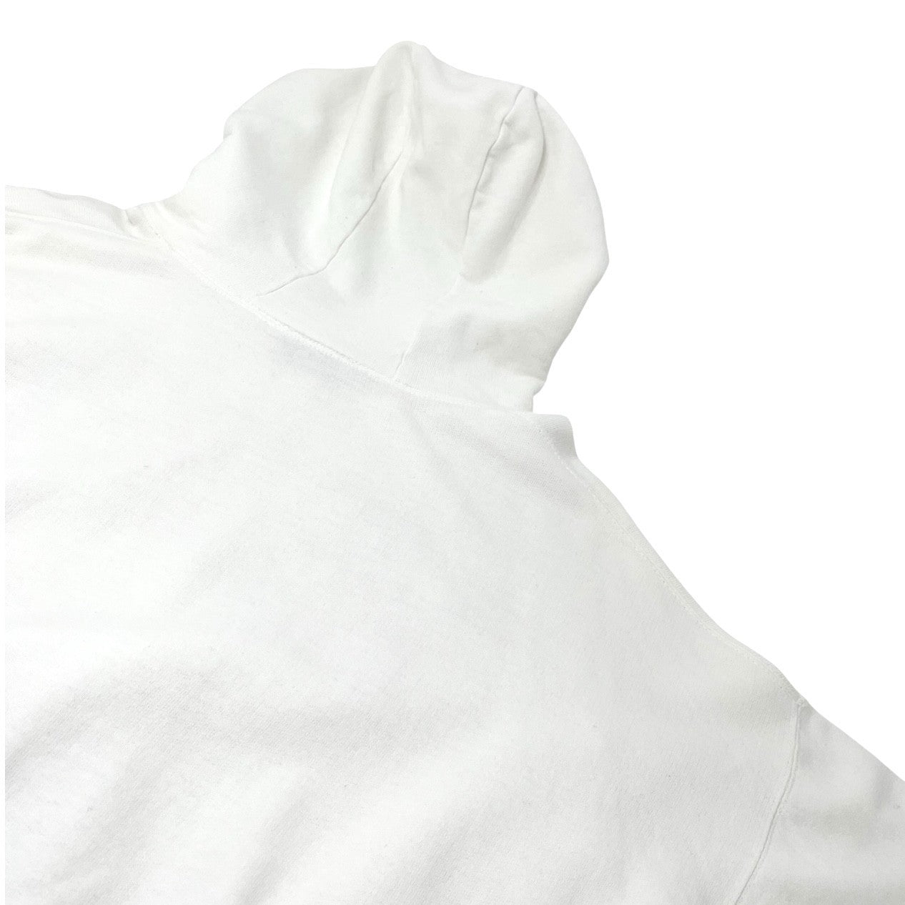 CHANEL Vintage CC Mark Logo Hoodie Sweatshirt Pullover Top White Black Cotton