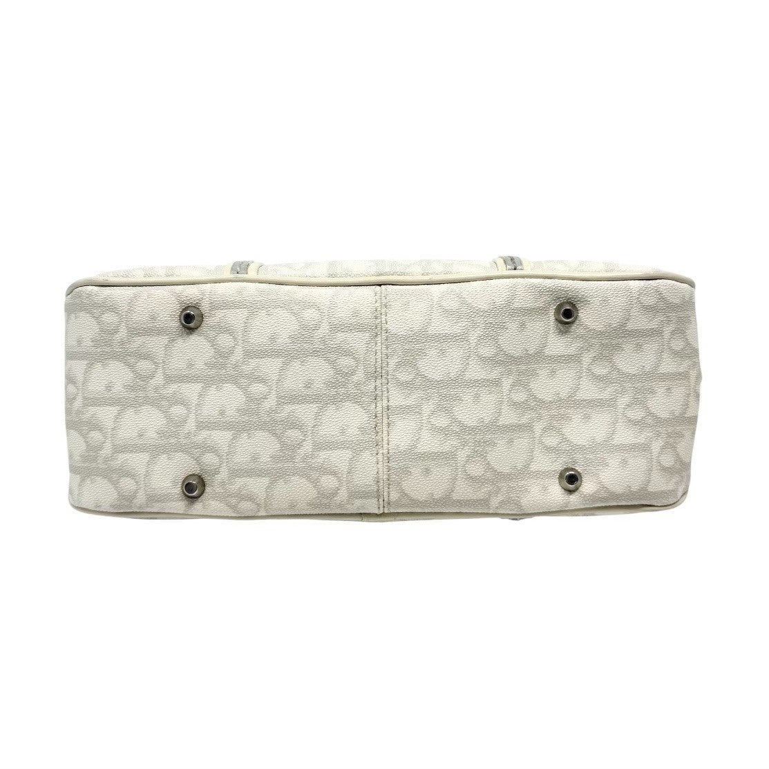 Christian Dior Vintage Romantique Trotter Monogram Bag Heart White 902466