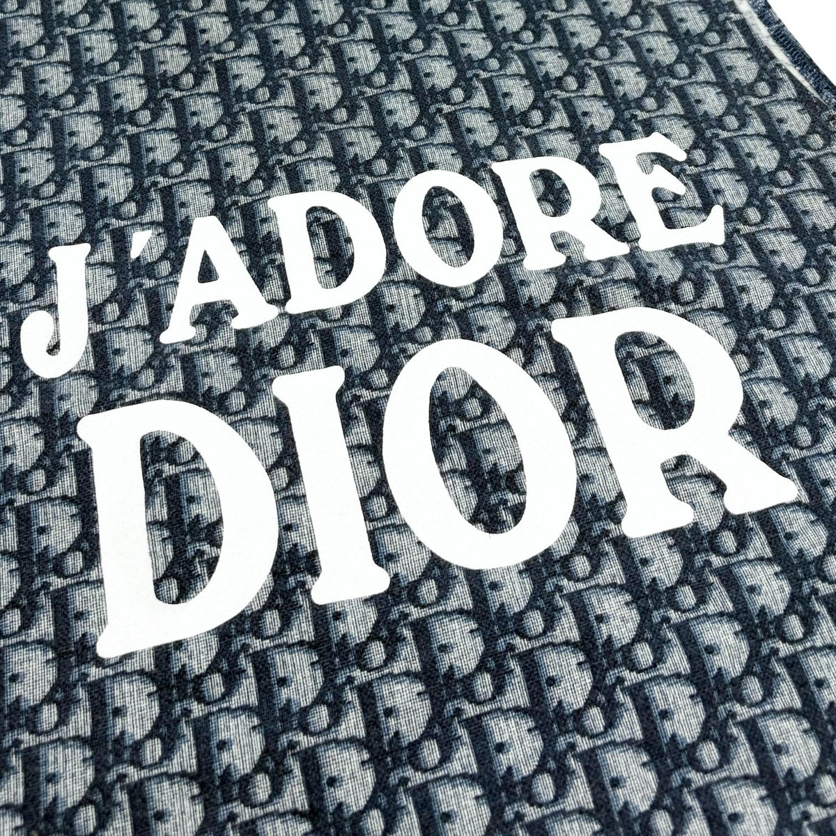 Christian Dior Vintage J'ADORE Logo Trotter Tank Top #38 Dark Blue White 902490