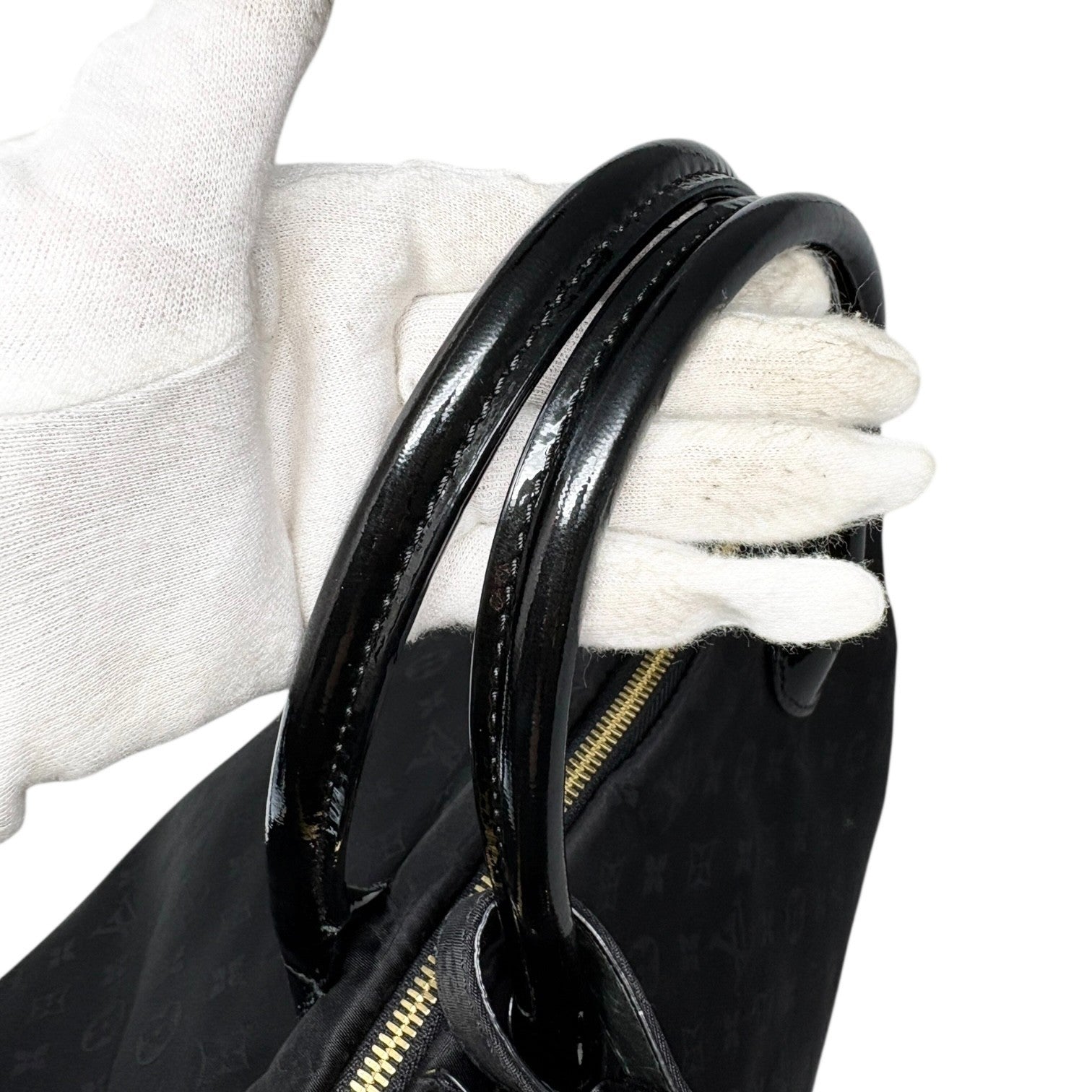 LOUIS VUITTON Vintage Monogram Desire Vertical Lockit GM Tote Bag 2way Black