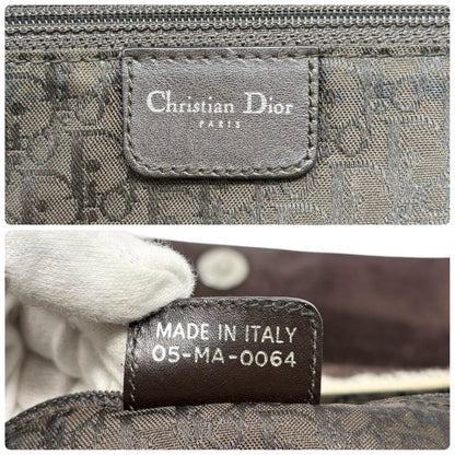 Christian Dior Vintage 2004 Cow Print Pony Hair Shoulder Bag Brown 902540