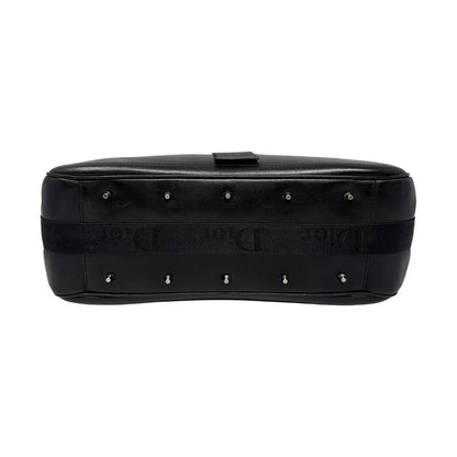 Christian Dior Vintage 2003 Hardcore Shoulder Bag Black Rhinestone 902384