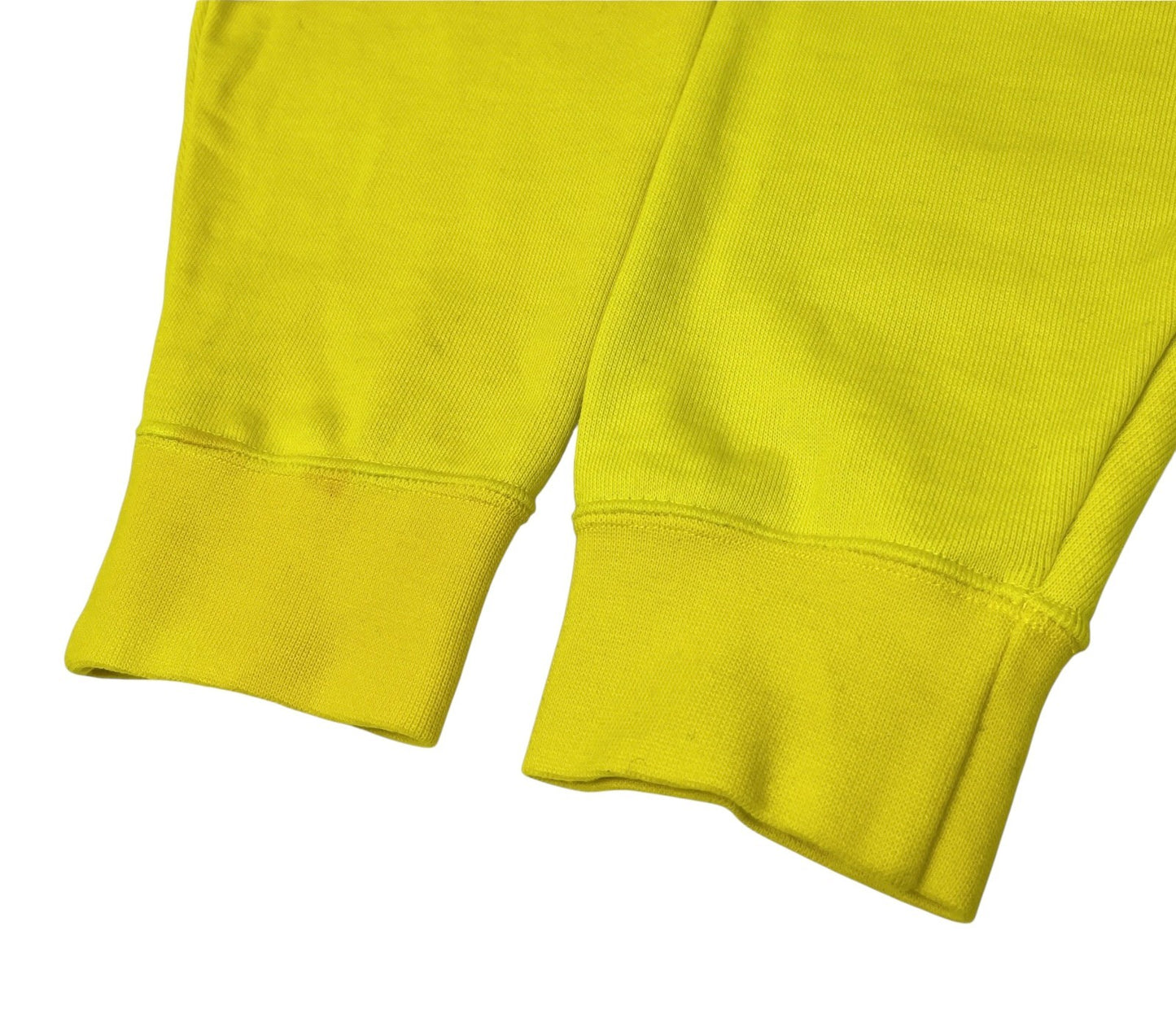 Christian Dior Sports Vintage Big Logo Sweatshirt Top #L Pullover Yellow Cotton