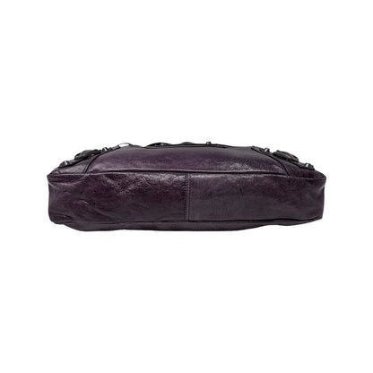 Balenciaga Vintage Classic City Mirror 2way Shoulder Leather Bag Purple 902462