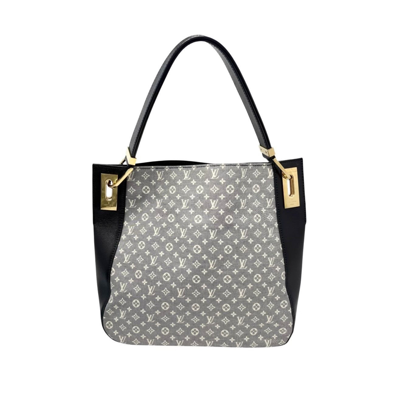 LOUIS VUITTON Vintage Monogram Idylle Rendez-Vous MM Tote Bag Blue Canvas