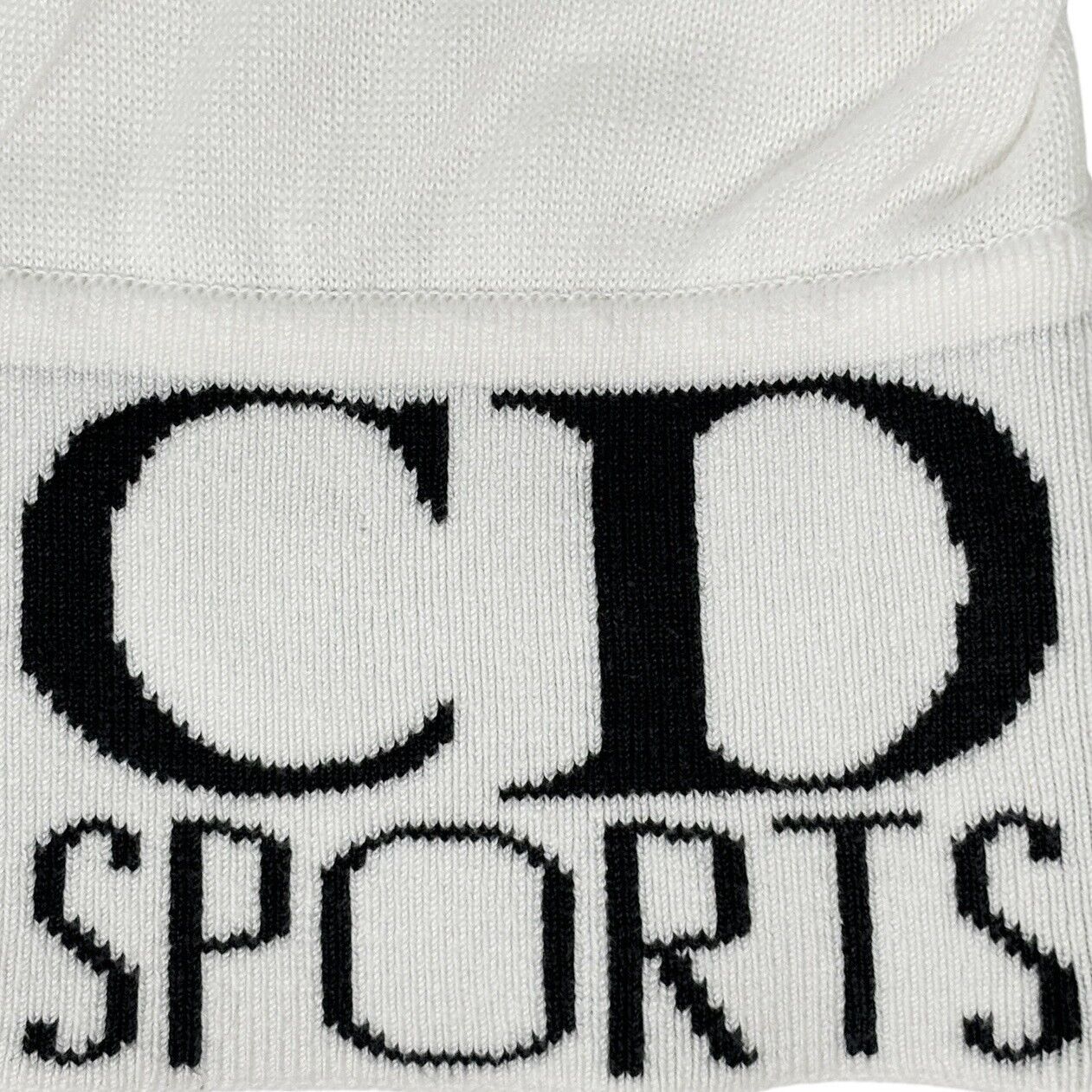 Christian Dior Sports Vintage Big Logo Sleeveless Top #S White Cotton Rank AB