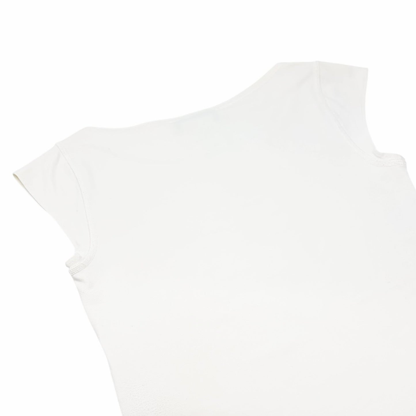 Dior Vintage 2004 I Love Dior Logo Rhinestone Tank Top #38 White Nylon 901806