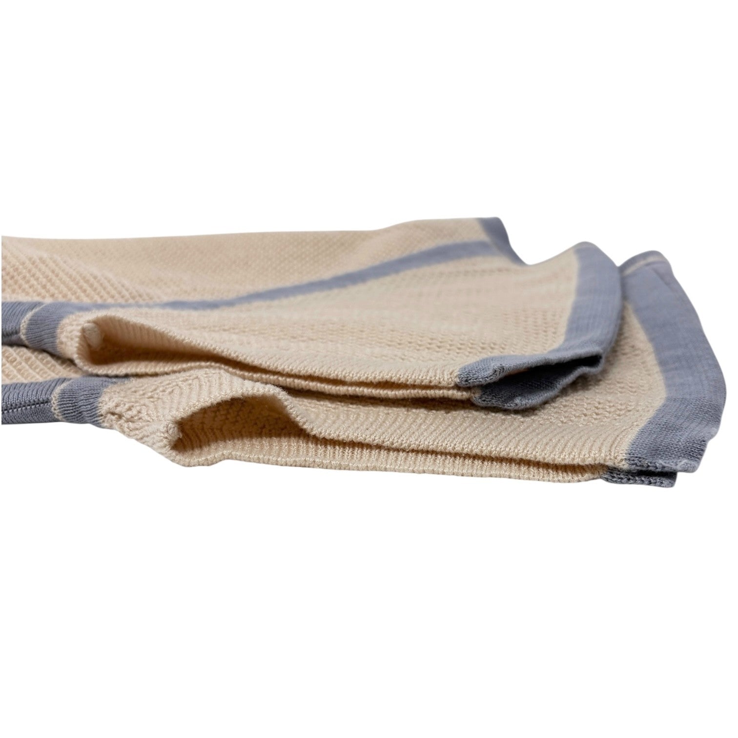 CHANEL Vintage 03P CC Logo See-through Mesh T-shirt #38 Pink Blue Cotton