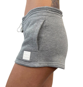 CHANEL Sport Vintage 05P CC Mark Logo Short Pants #36 Shorts Gray White Viscose