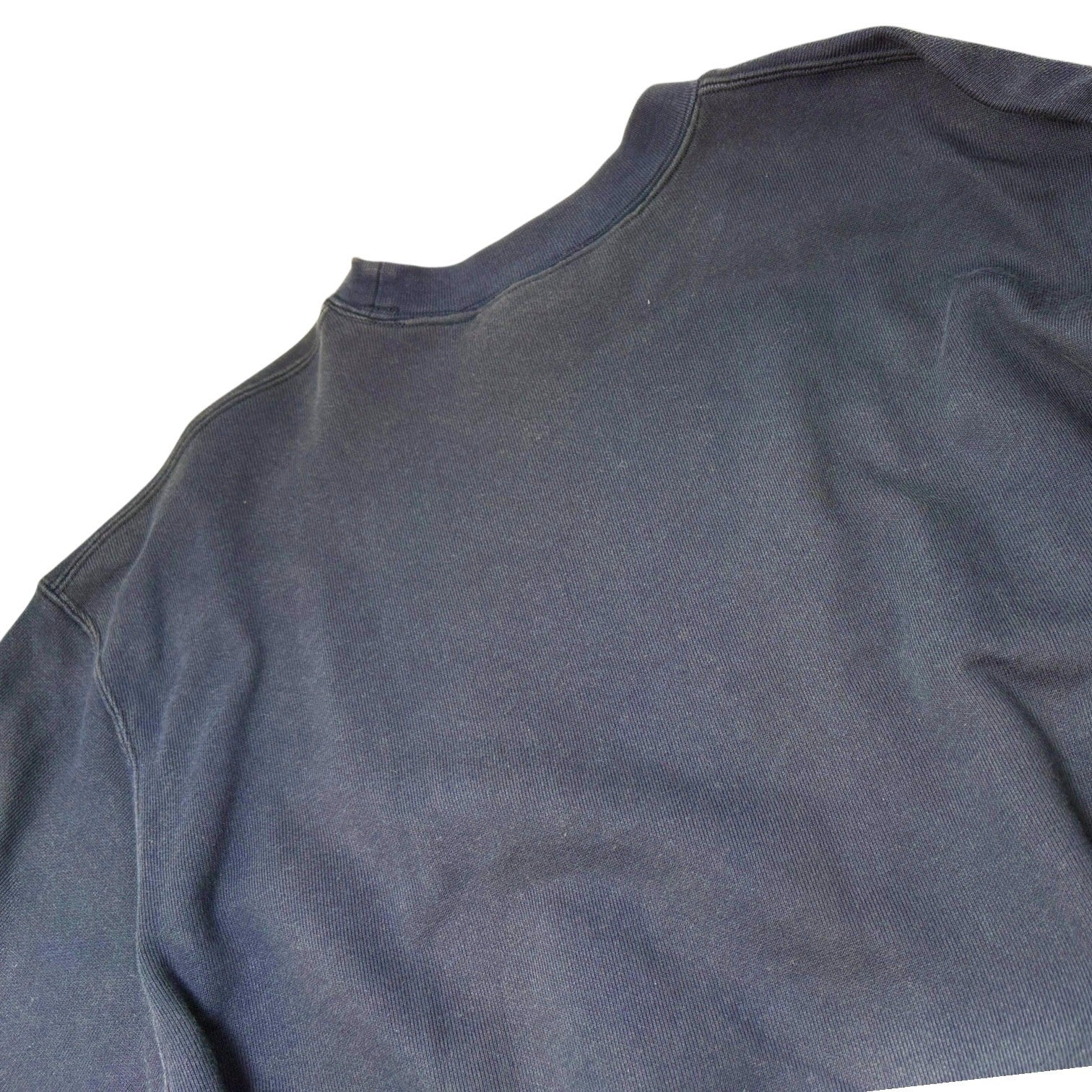 Christian Dior Sports Vintage Logo Sweatshirt Top #L Dark Blue Silver Cotton