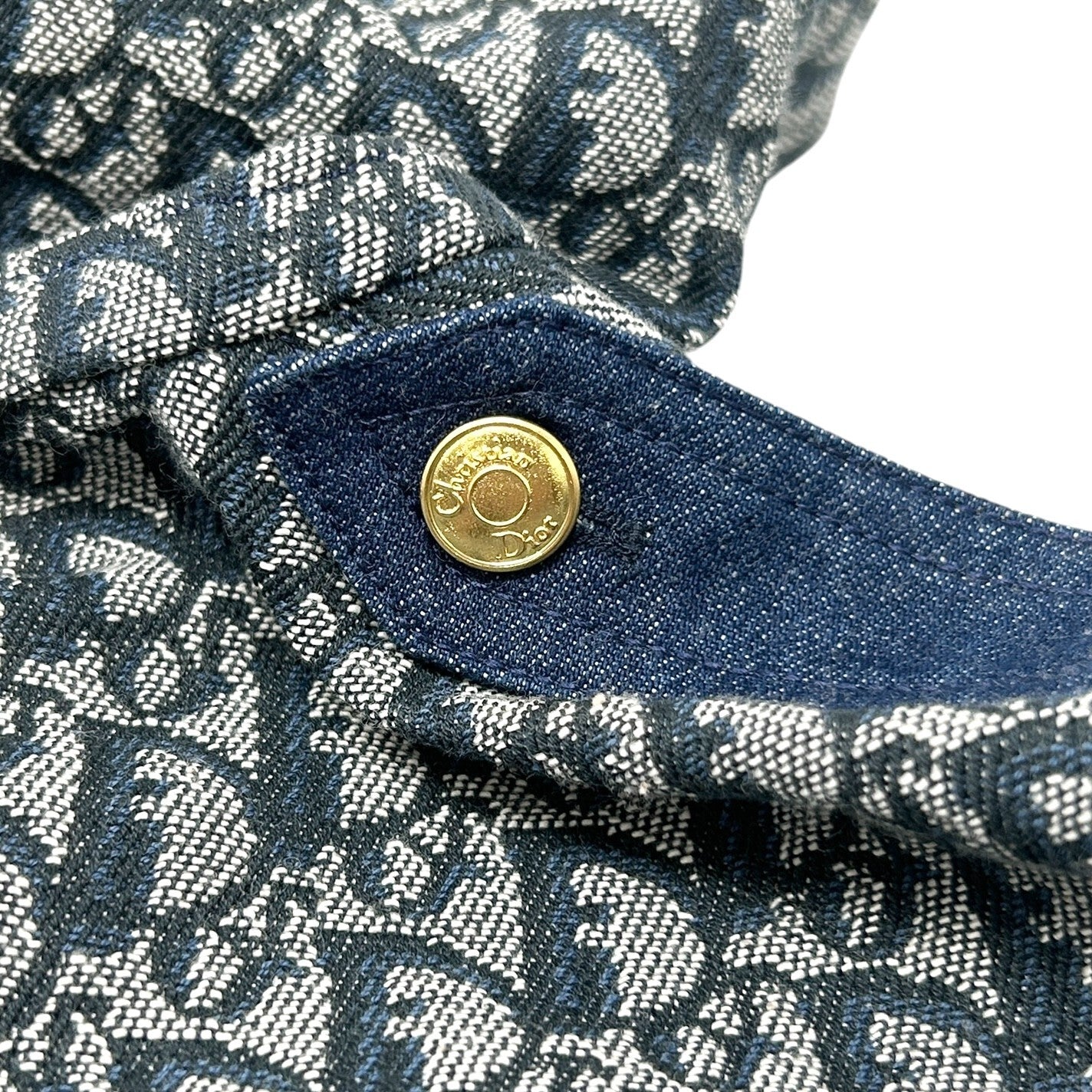 Christian Dior Vintage 2000 Trotter Monogram Denim Vest #42 Hoodie Jacket