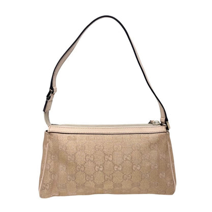 GUCCI Vintage GG Monogram Abbey Mini Glitter Bag Pink Beige Gold 901867