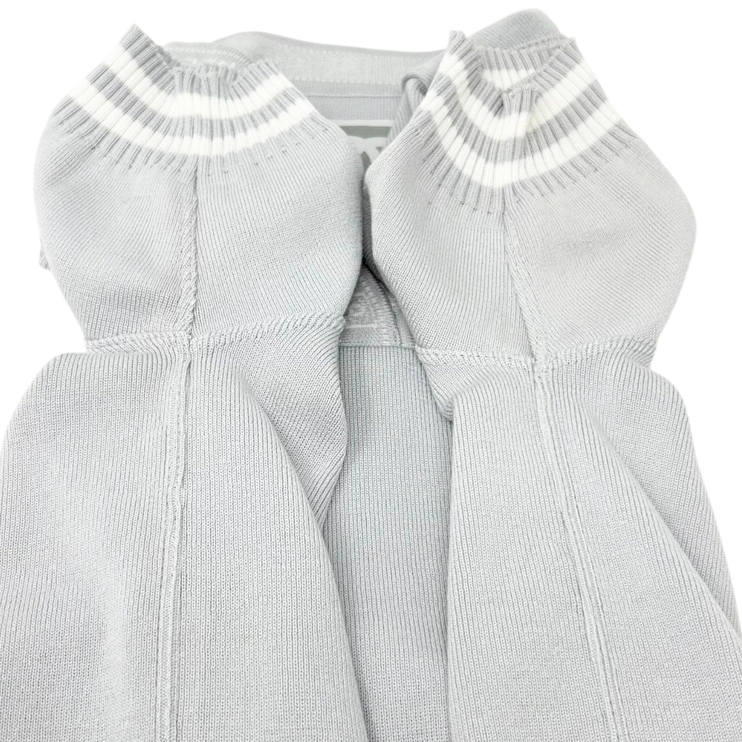 CHANEL Sport Vintage 04P CC Logo T-shirt Shorts Set Cotton Gray Short Pants