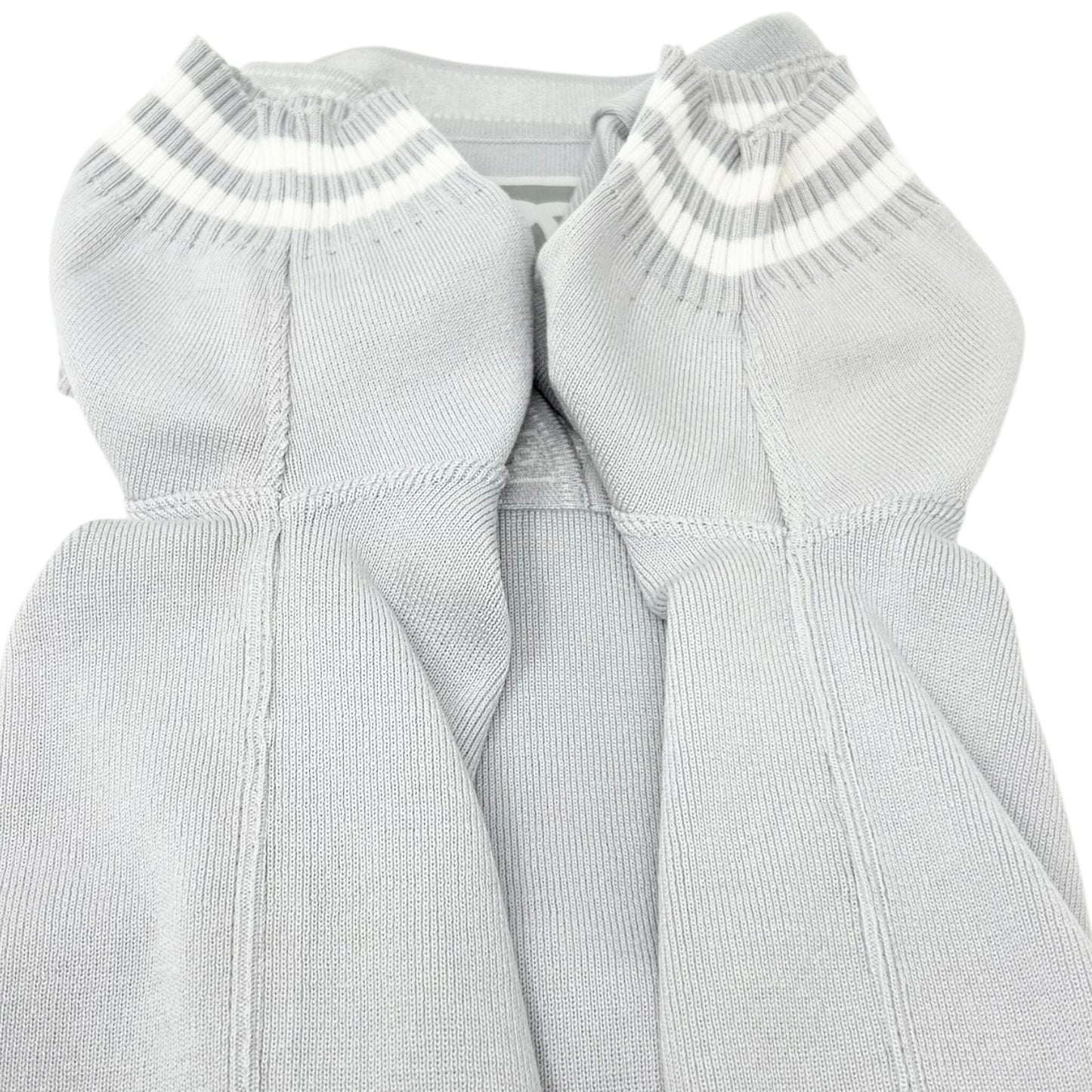 CHANEL Sport Vintage 04P CC Logo T-shirt Shorts Set Cotton Gray Short Pants