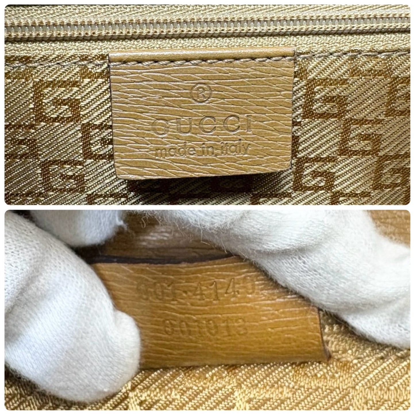 GUCCI Vintage G Square Logo Shoulder Bag Brown Camel Gold Leather Rectangle