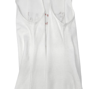 Christian Dior Vintage 2004 Trotter Monogram J'ADORE Logo Tank Top #38 White