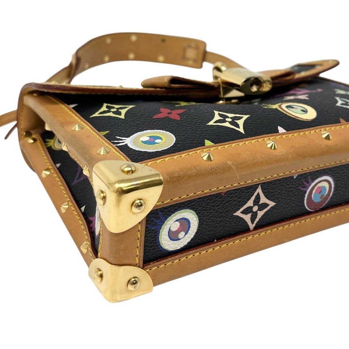 LOUIS VUITTON Vintage M92054 Eye Love Monogram Pochette Eye Miss You Bag Black