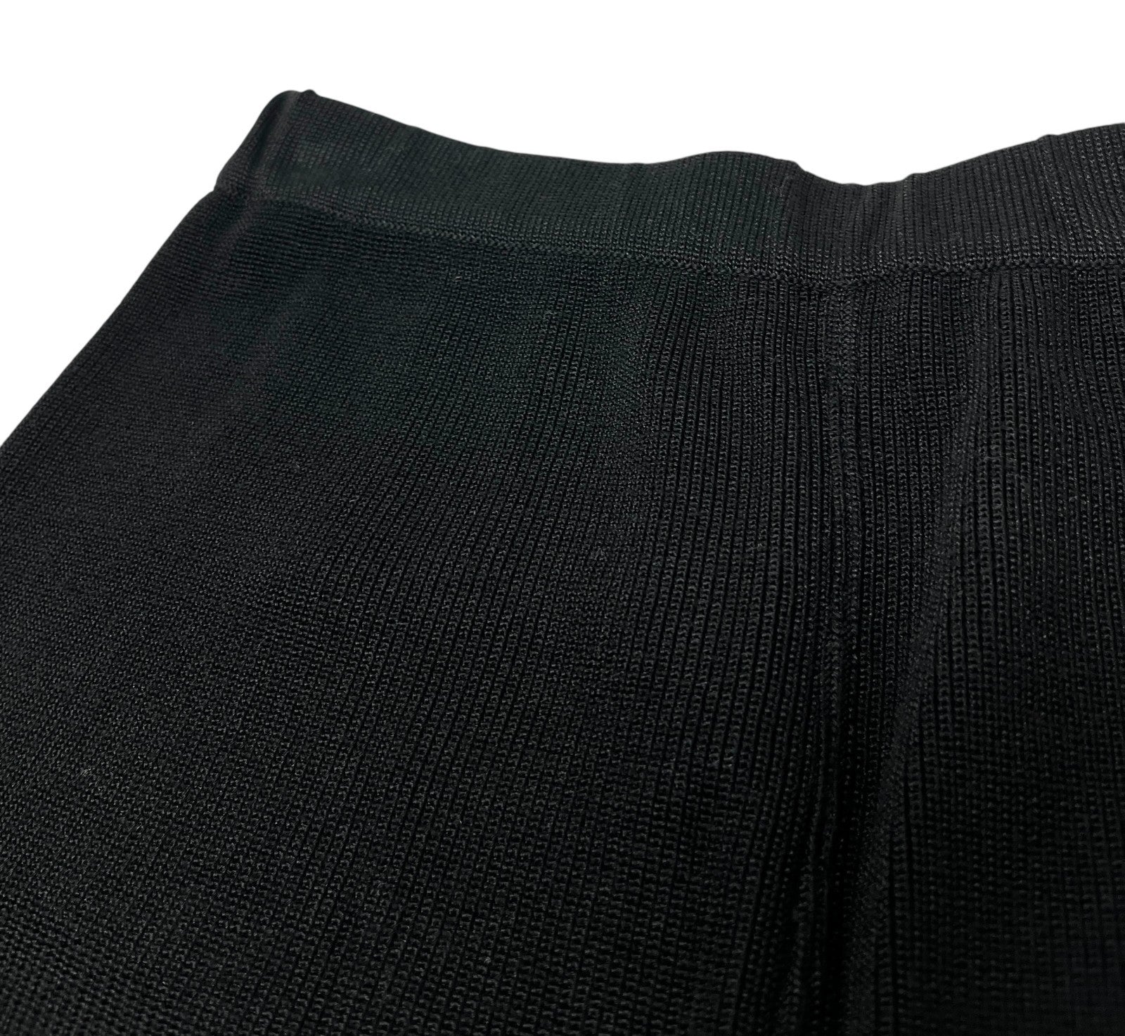 CHANEL Vintage 96P CC Sleeveless Top Shorts Set #42 Knit Black Rayon Cotton