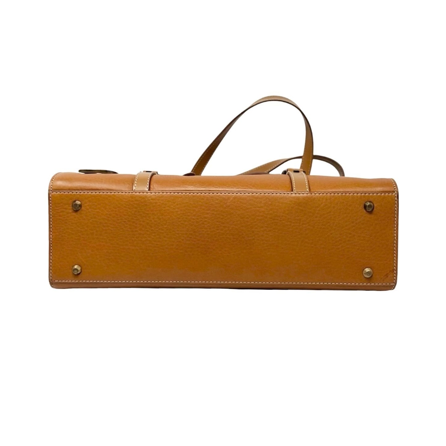 Christian Dior Vintage 2003 Saddle Shoulder Bag D Charm Brown Leather 902447