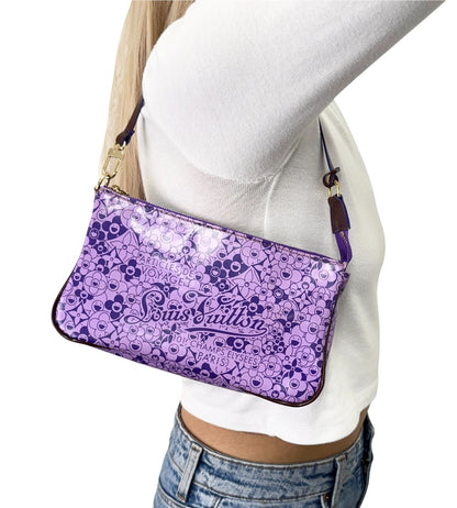 LOUIS VUITTON Vintage Takashi Murakami Cosmic Blossom Shoulder Bag 902844