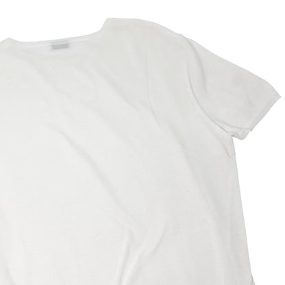 CHANEL Vintage 03P CC Mark Logo Mesh Knit Tshirt Top White Short Sleeve Cotton