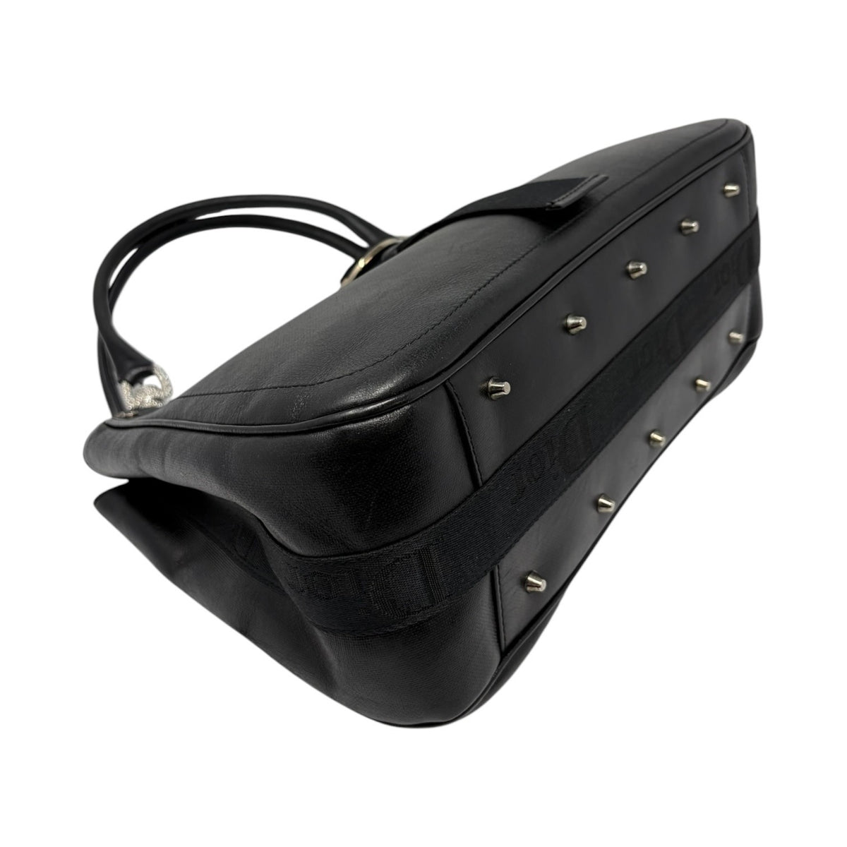 Christian Dior Vintage 2003 Hardcore Shoulder Bag Black Rhinestone 902384