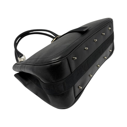 Christian Dior Vintage 2003 Hardcore Shoulder Bag Black Rhinestone 902384