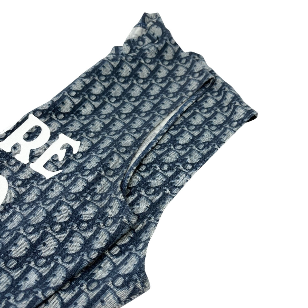 Christian Dior Vintage J'ADORE Logo Trotter Tank Top #38 Dark Blue White 902490