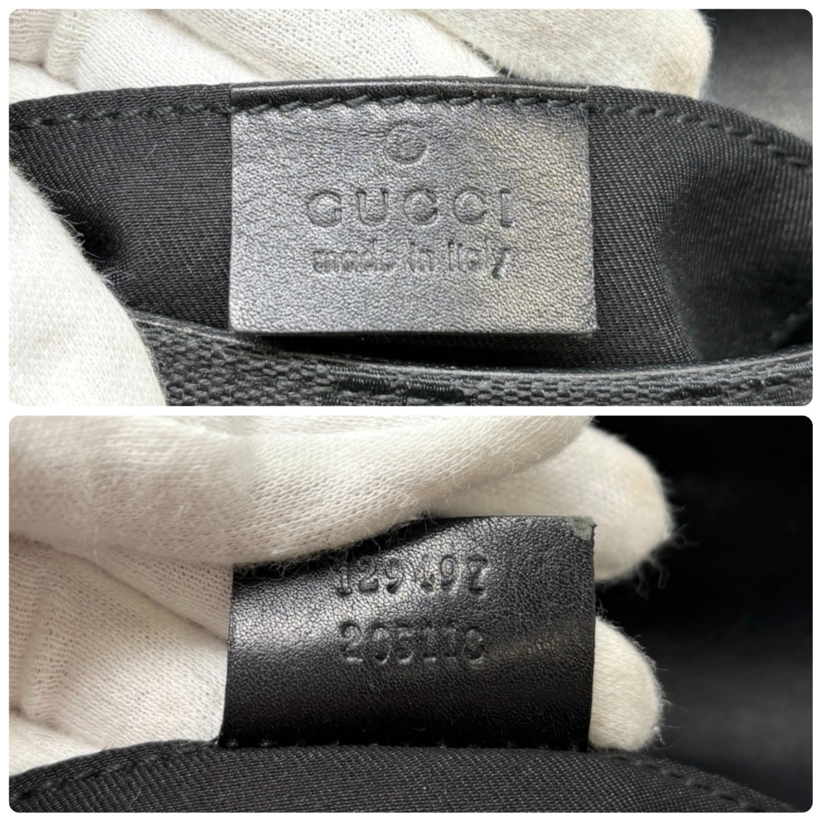 GUCCI Vintage GG Logo Monogram Horsebit Shoulder Clutch Bag Chain Black Pink