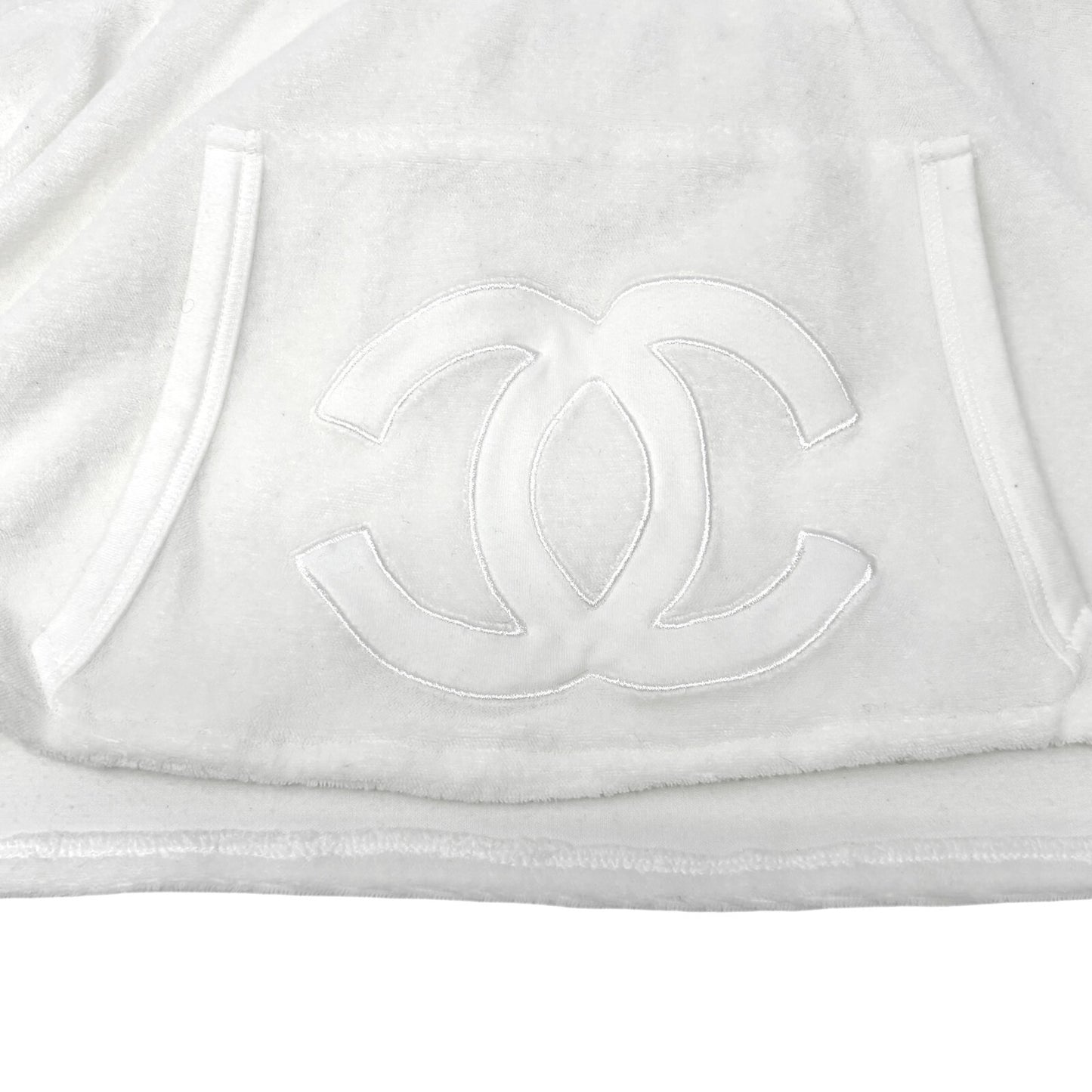 CHANEL Sport Vintage 09C CC Logo Hoodie Top #38 Long Sleeve Kangaroo Pocket