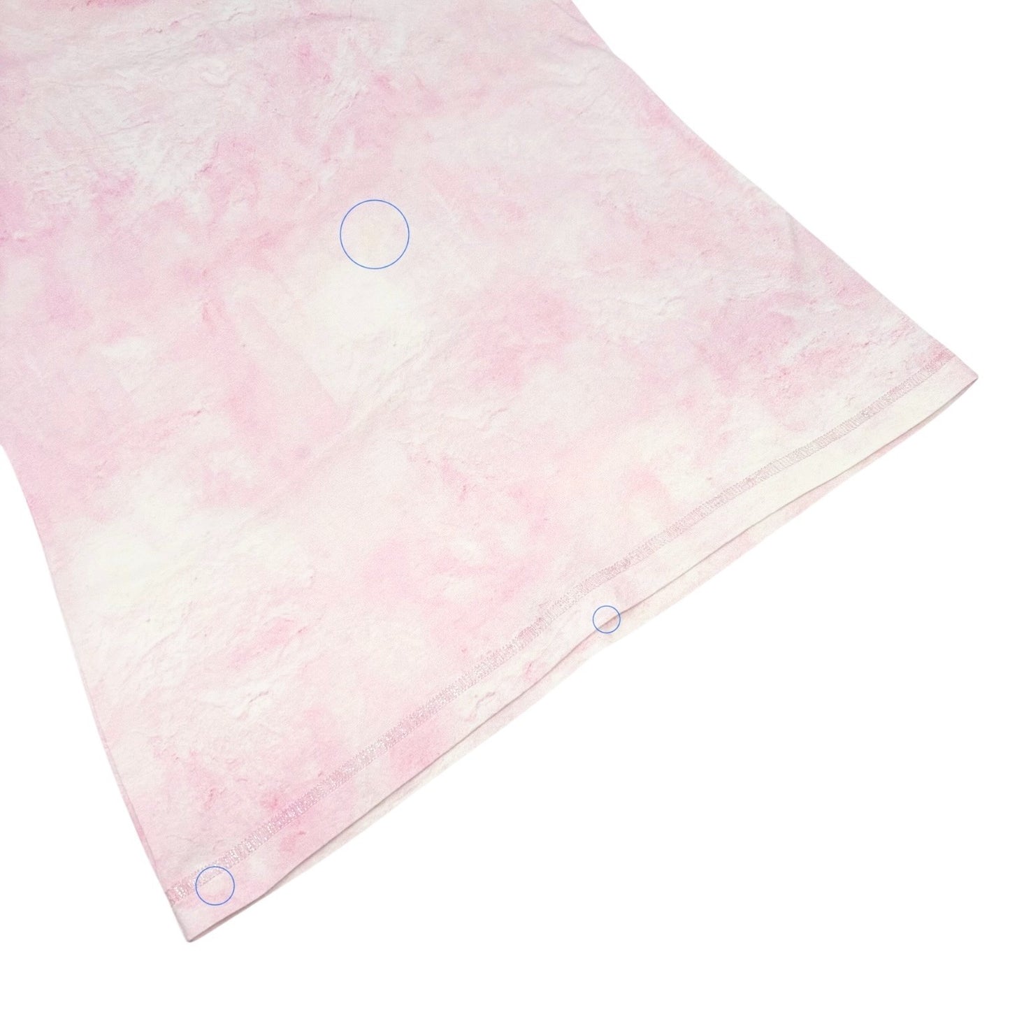 CHANEL Vintage 09C CC Logo Tie-Dye T-Shirt Top #36 Pink Short Sleeve 902403