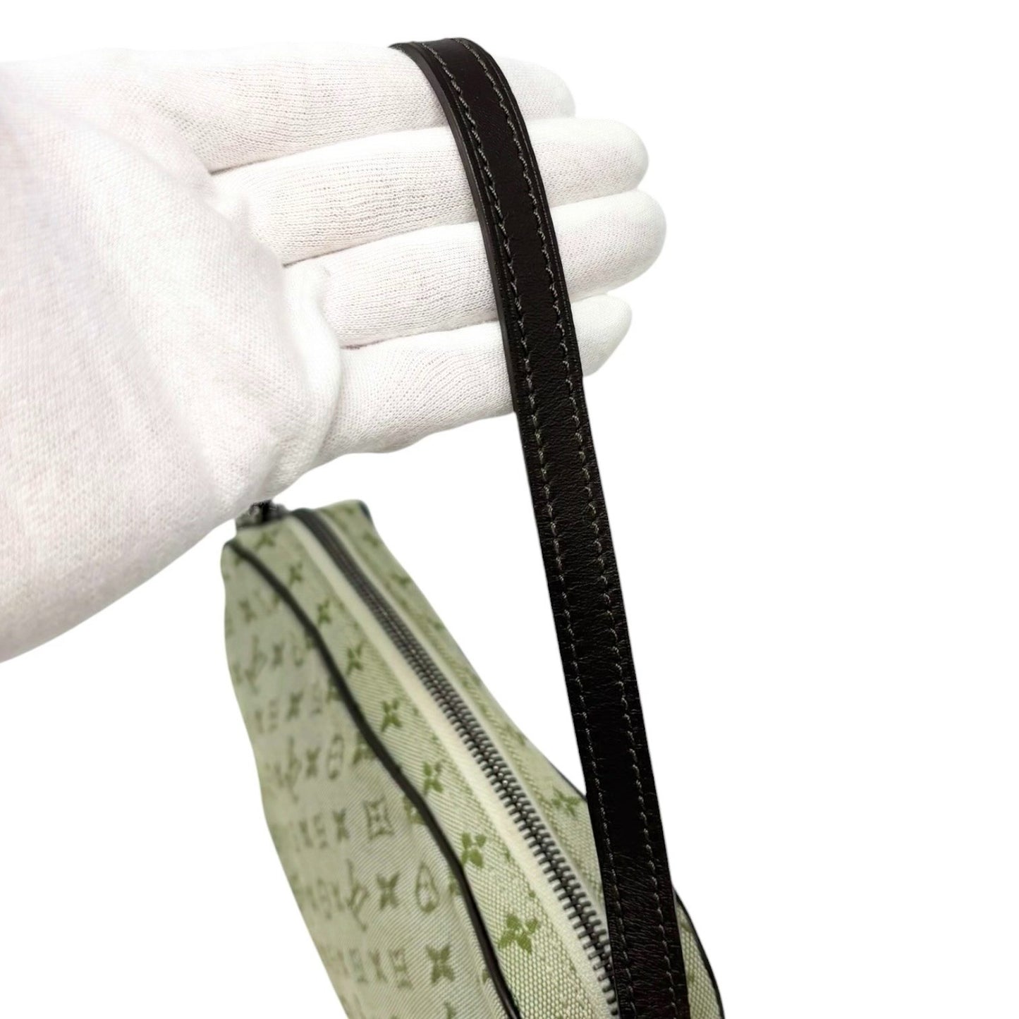 LOUIS VUITTON Vintage Conte de fees Monogram Shoulder Bag Mushroom Green 902016