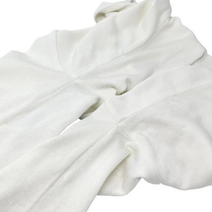 CHANEL Vintage CC Logo Button Cardigan Sweater Top #34 White Black 106908