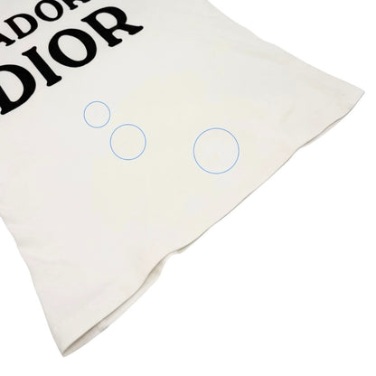 Christian Dior Vintage 2002 J'ADORE Logo Tank Top White Black 902491