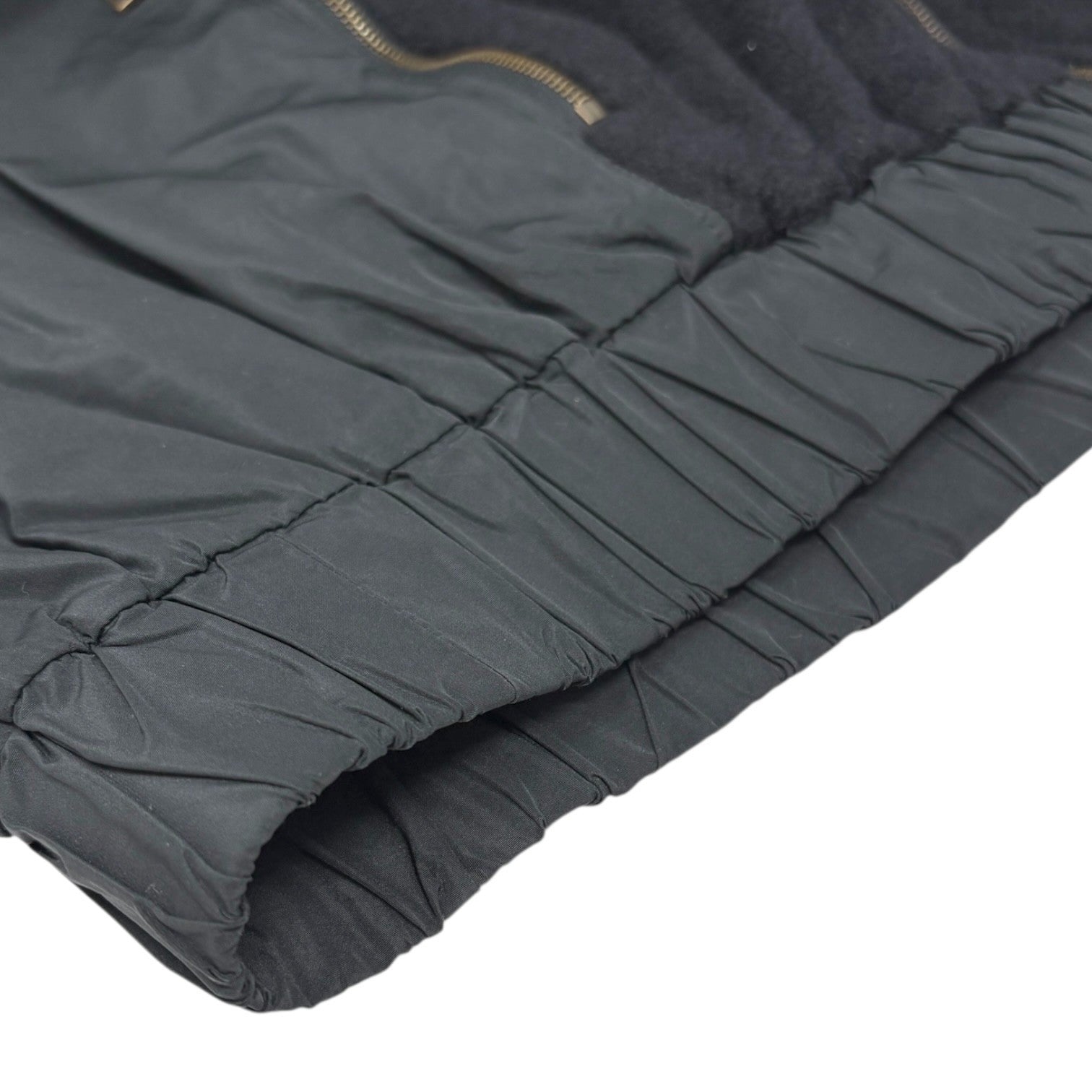 LOUIS VUITTON Vintage LV Logo Full Zip Up Hoodie Jacket #L Black Polyester