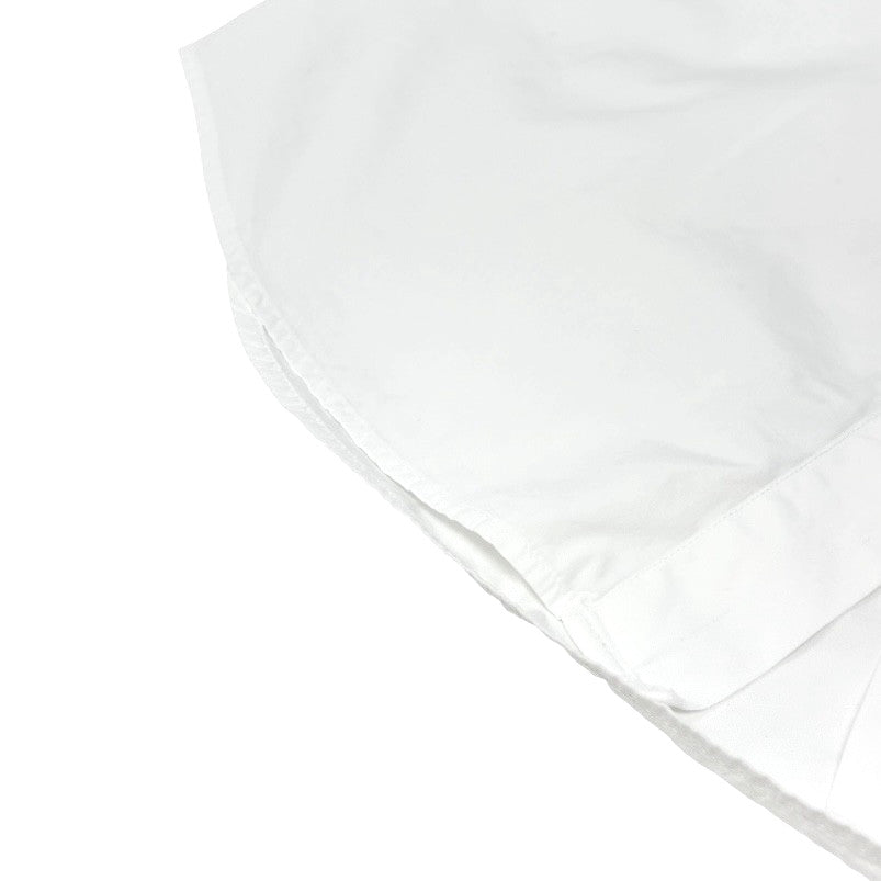 FENDI Vintage Zucca Monogram Long Sleeve Shirt #39 Button White Cotton