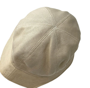 CHANEL Sport Vintage 03A CC Logo Bucket Hat #M Beige Black Cotton Rank AB