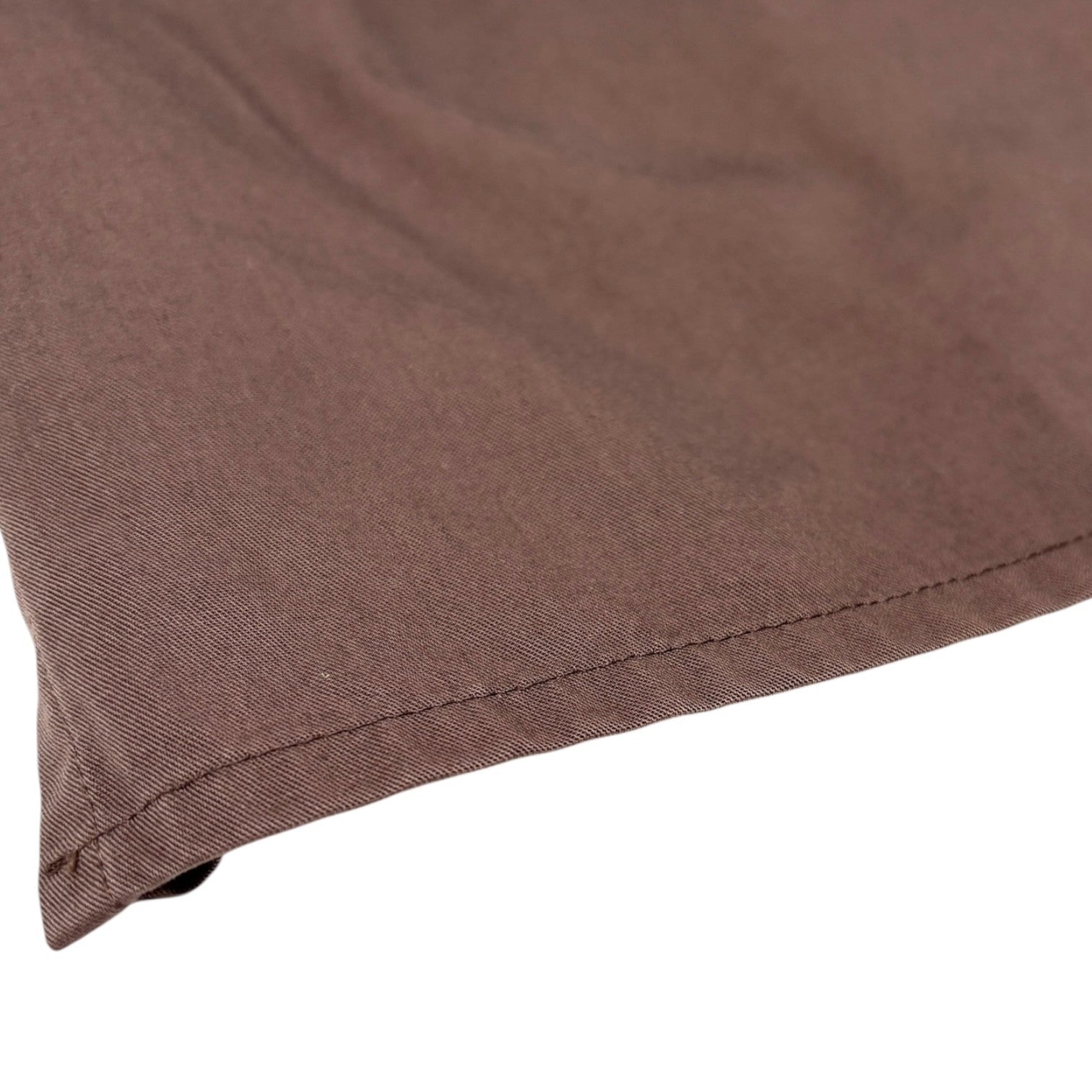 CHANEL Vintage CC Logo Button Up Military Long Sleeve Shirt Brown Cotton