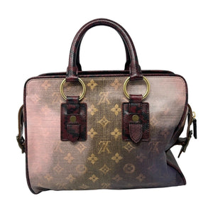 LOUIS VUITTON Vintage LV Logo Monogram Jokes Graduate Tote Bag Brown PVC RankAB