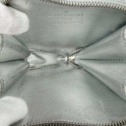 LOUIS VUITTON Vintage Monogram Miroir Porte Monnaie Coeur Coin Purse Silver